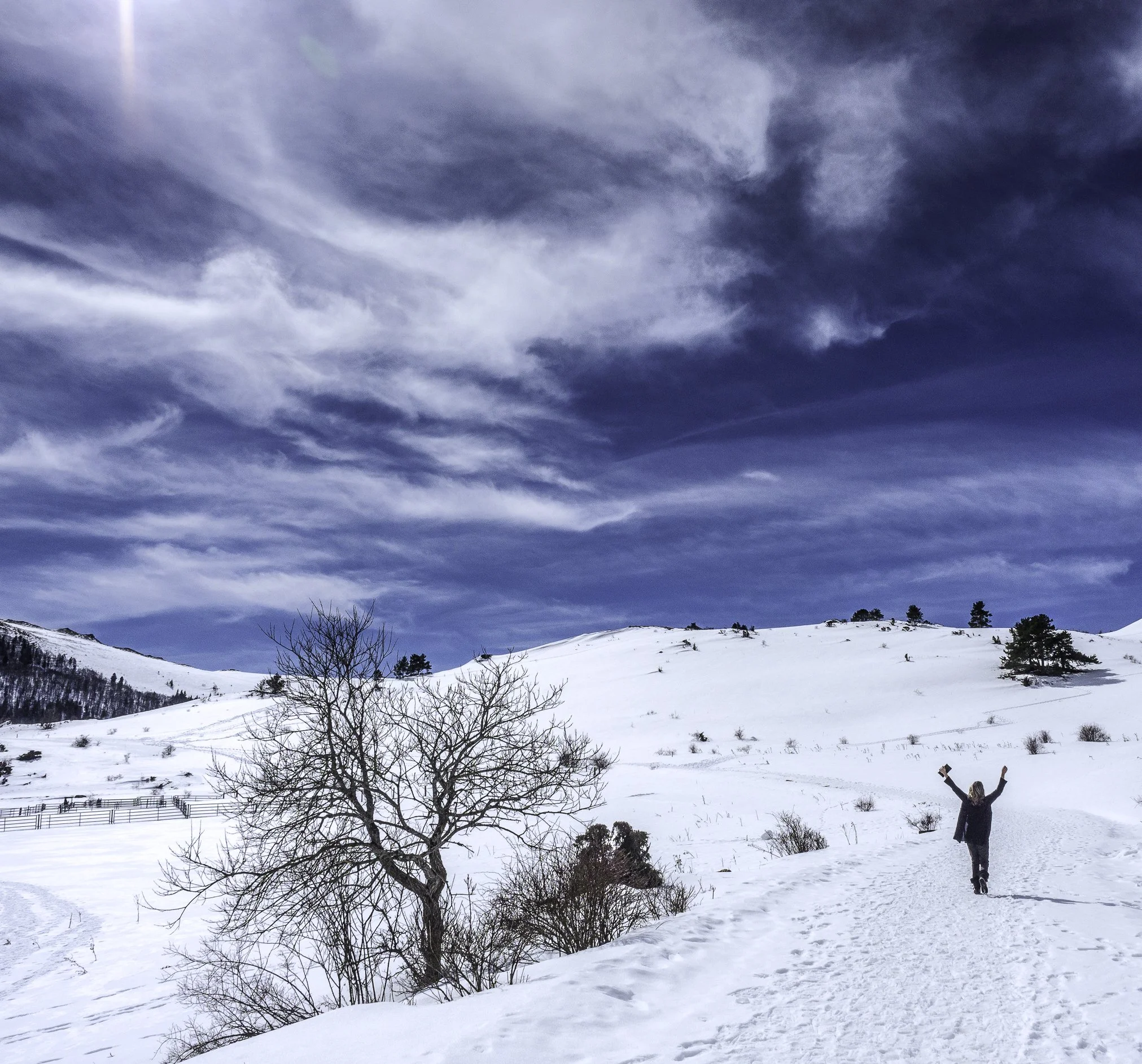 Inspired by words in the wintery Pyrenees