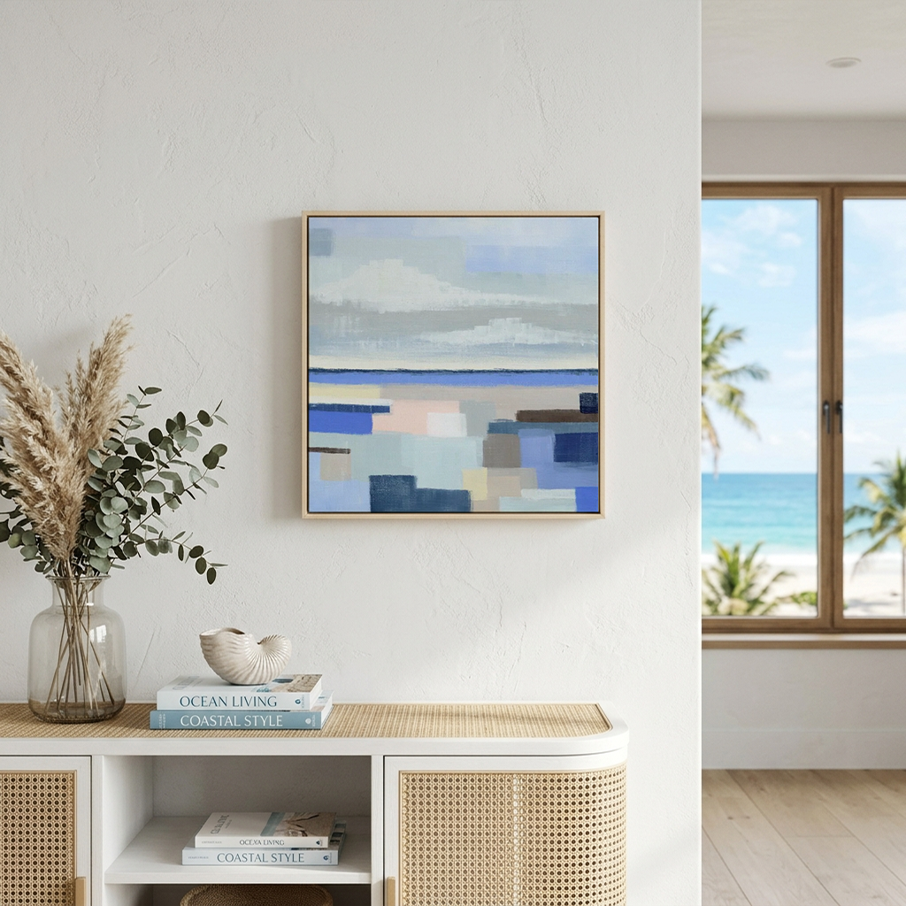 Hello Summer Blue Sea Canvas Print Mockup.png