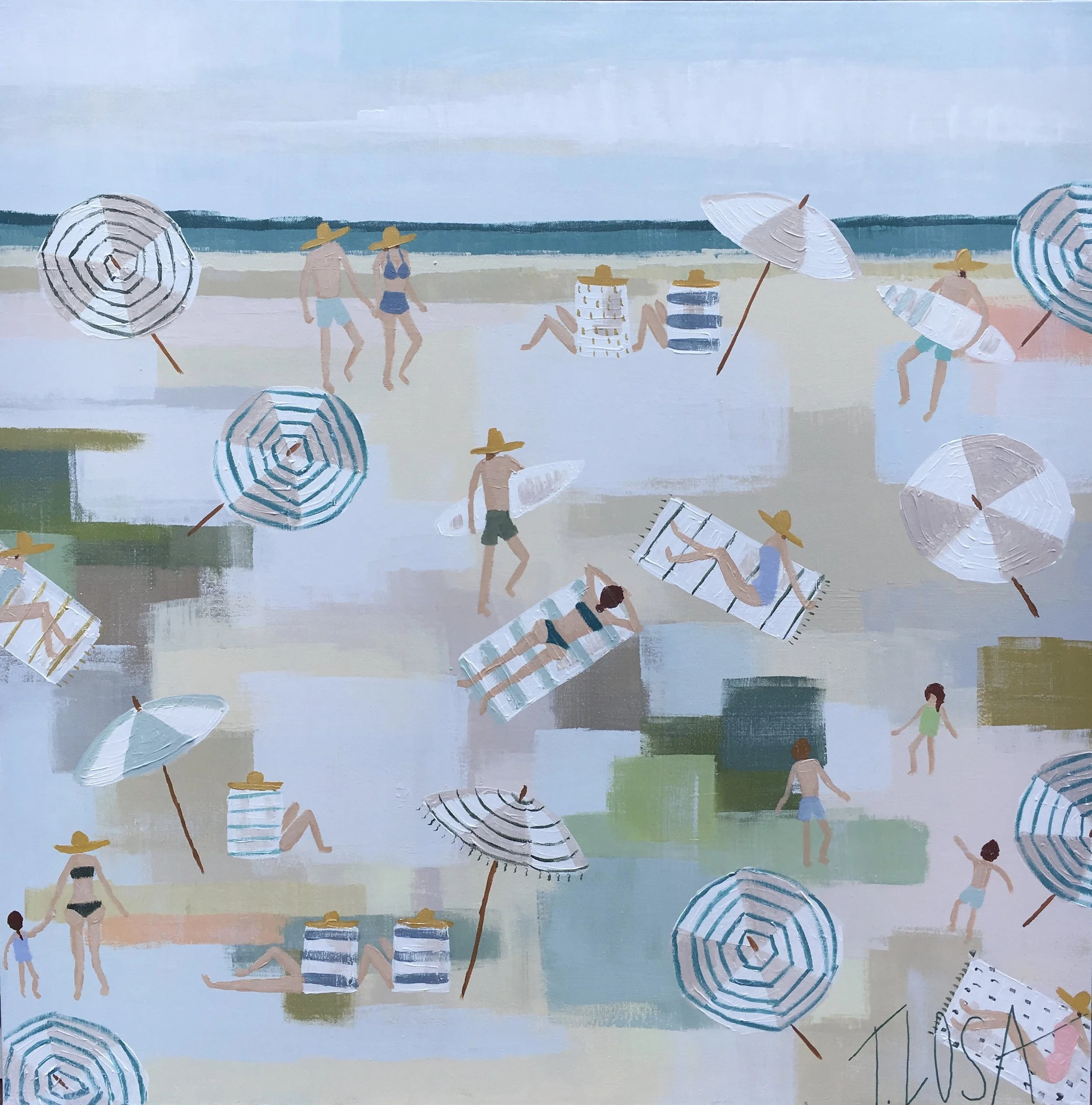 "Seaweed & Sand" 36x36