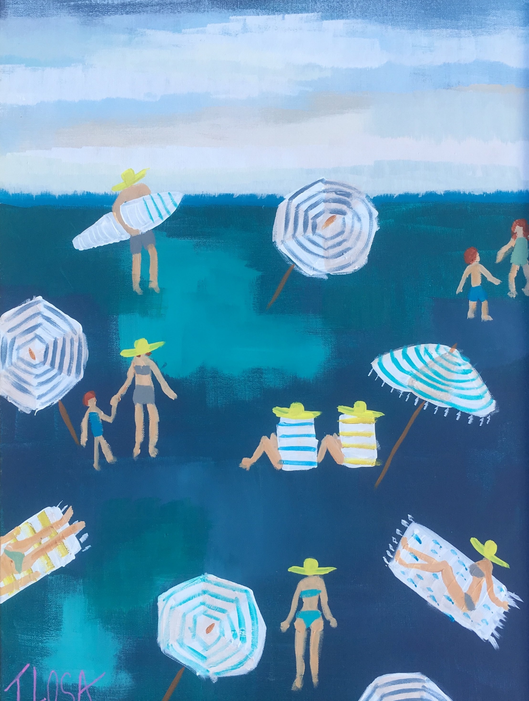 "Takes Me to the Beach" 24x18 SOLD