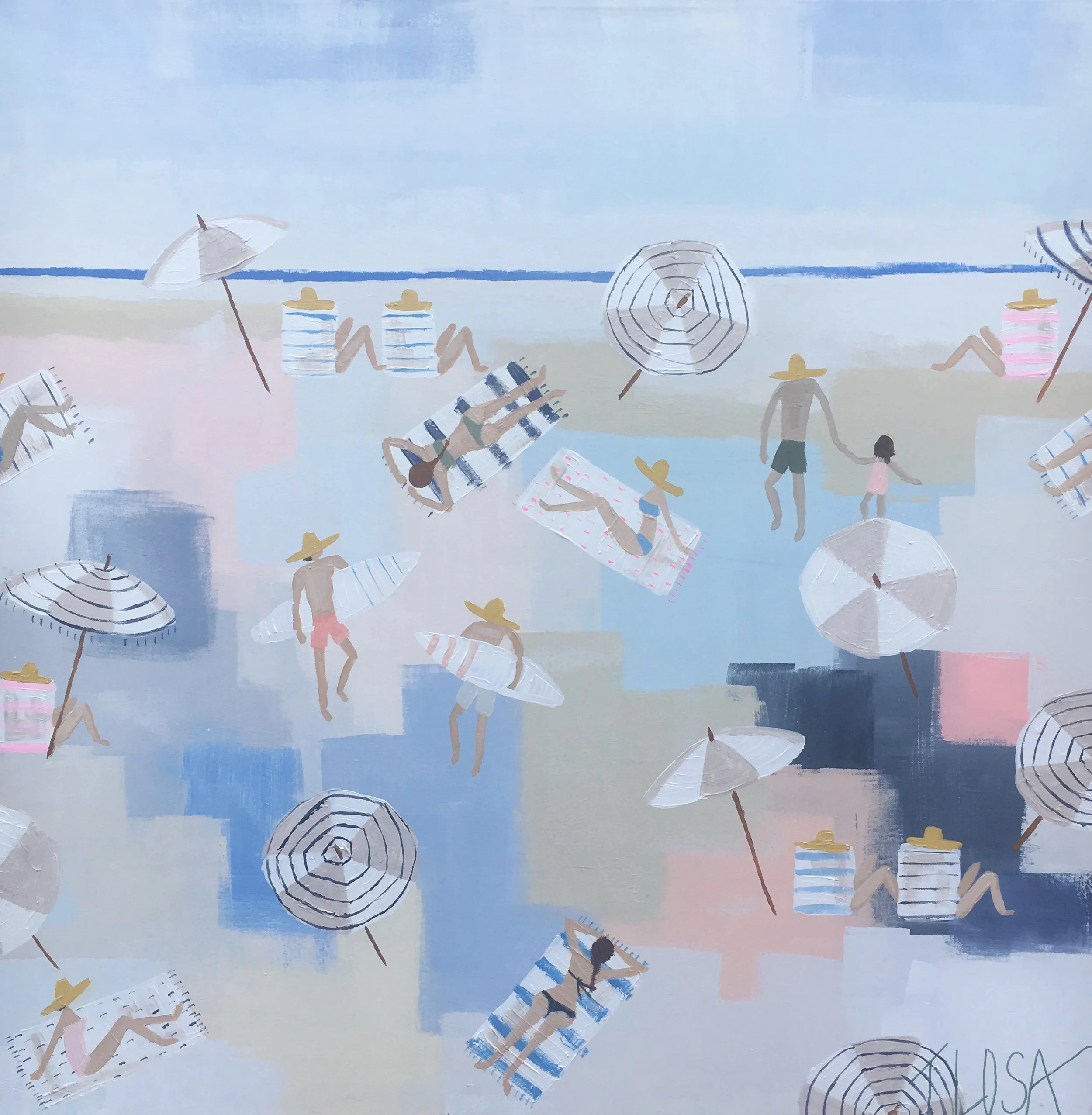 "Pretty in Pink" 36x36 SOLD