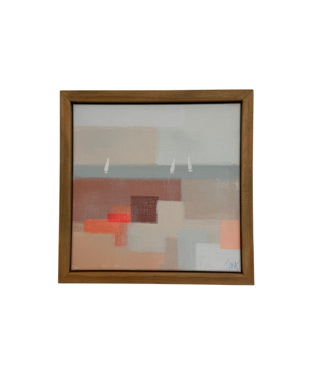 “Peachy Sail” 12x12