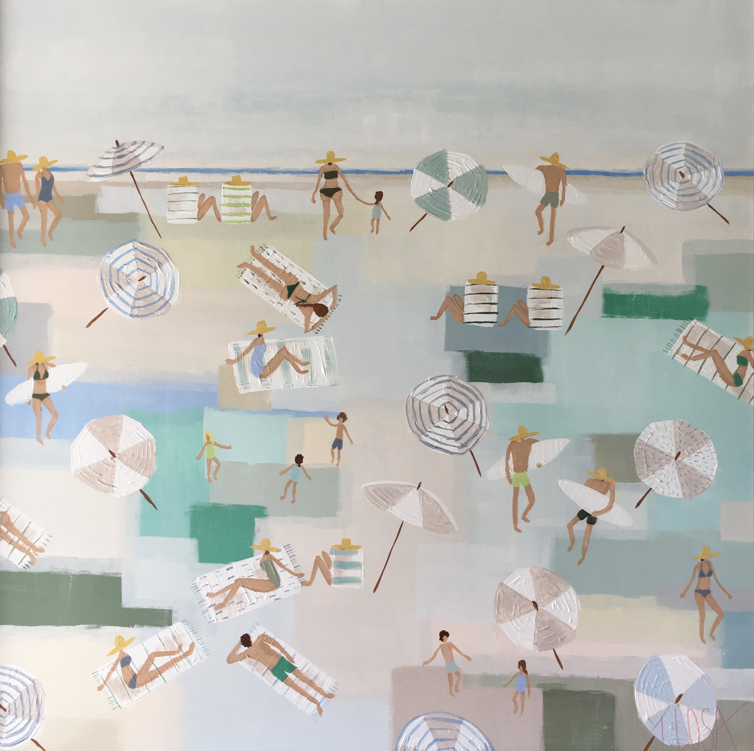"Beach Chic" 48x48 SOLD