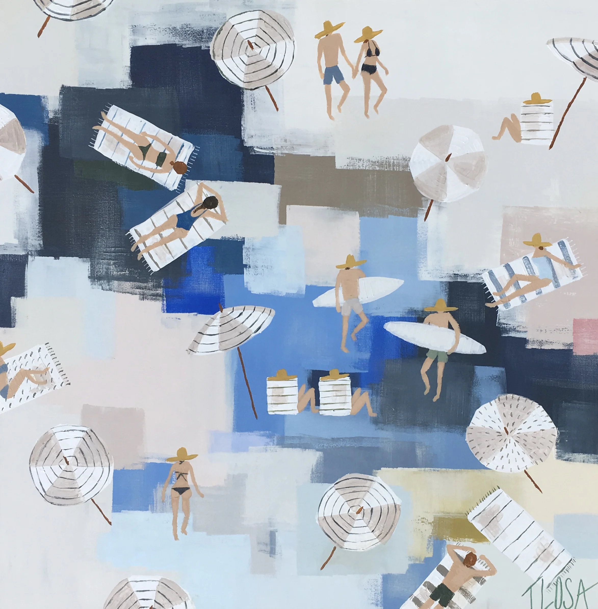 "Art of Leisure" 36X36 SOLD