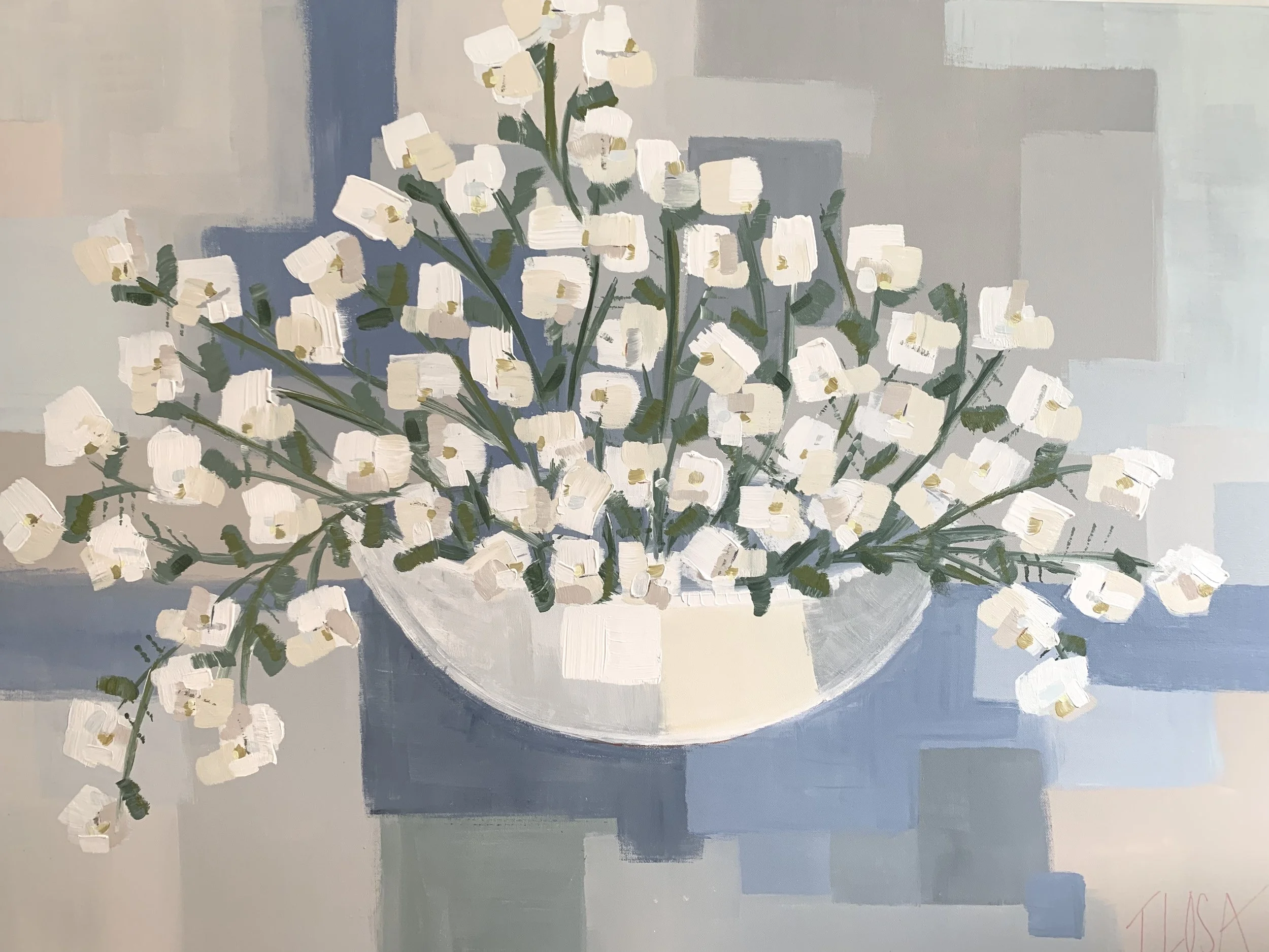 "White on White Bowel" SOLD