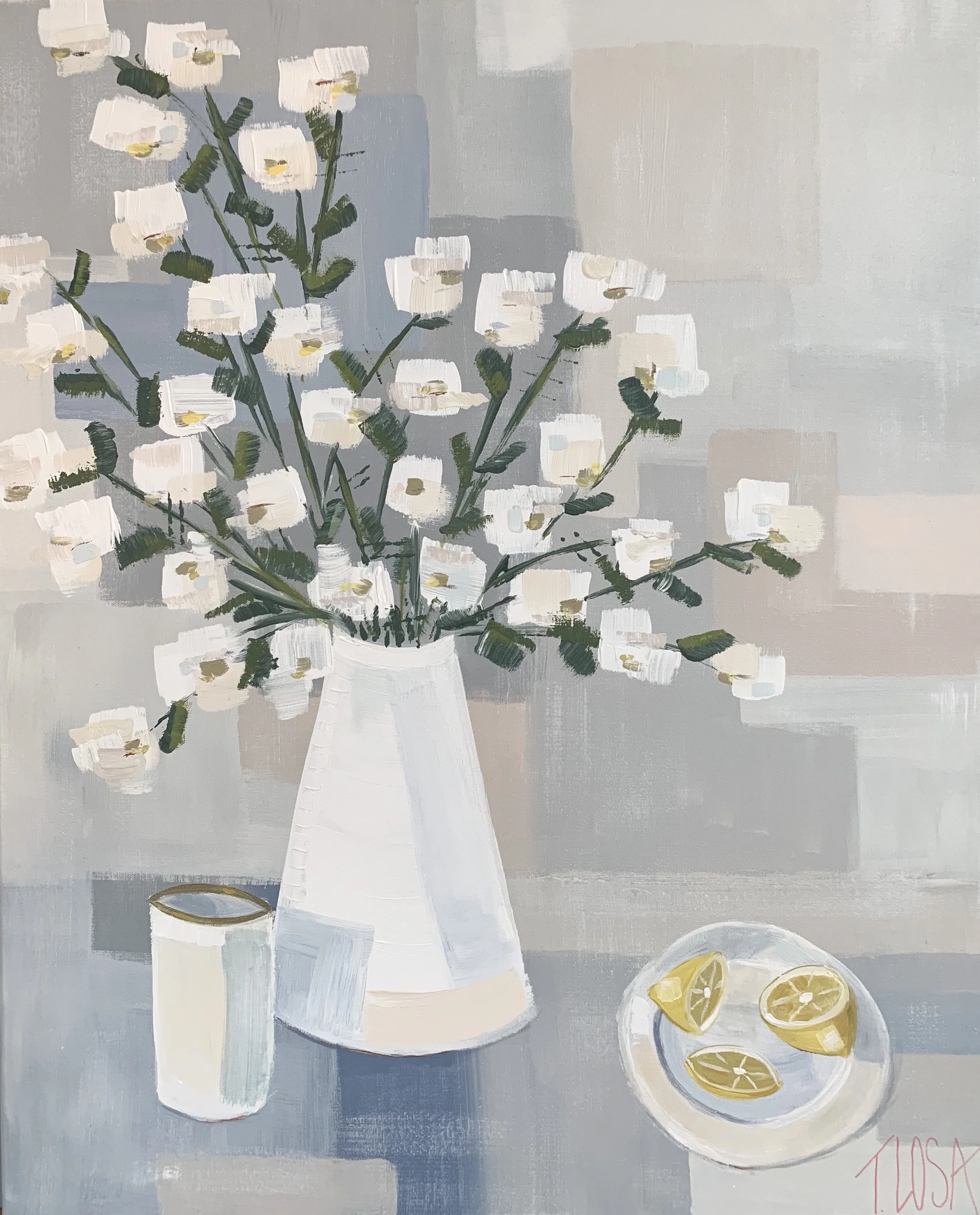 "White on White Lemon" SOLD