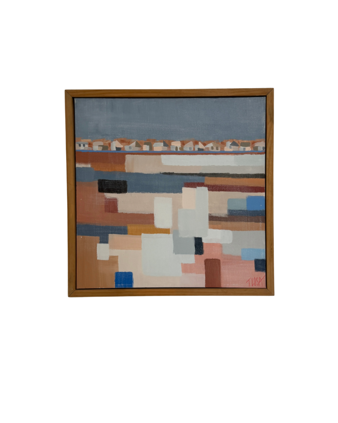 “Denim & Rust Home” 20x20