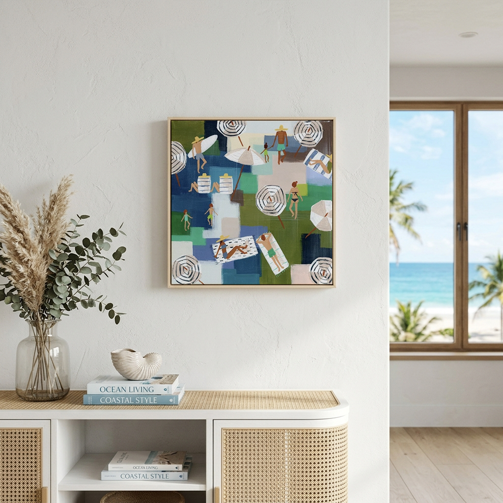 Hello Summer Olive Canvas Print Mockup.png