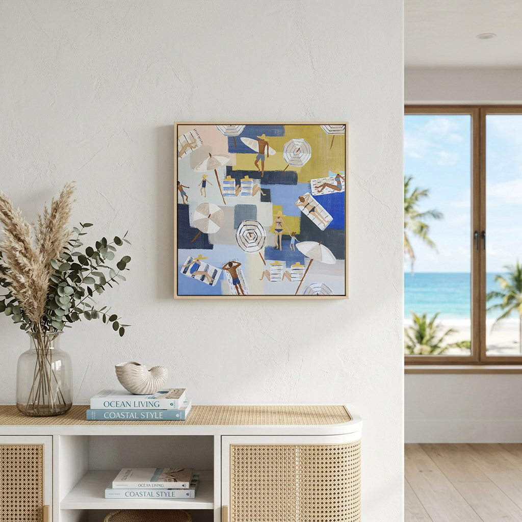 Hello Summer Gold Canvas Print Mockup.png