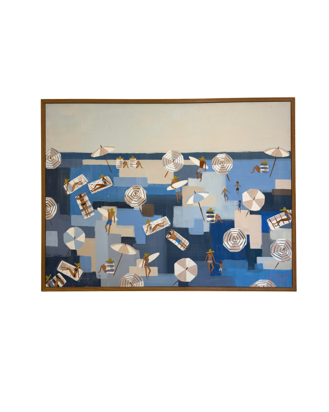 “Blue Block Beach” 48x36