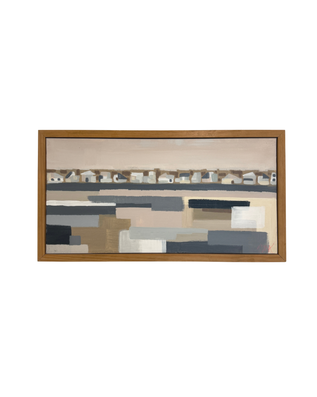 “Charcoal Home” 24x12