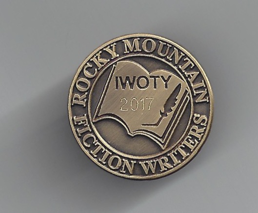My super-amazing, extra-special, Independent Writer of the Year pin.
