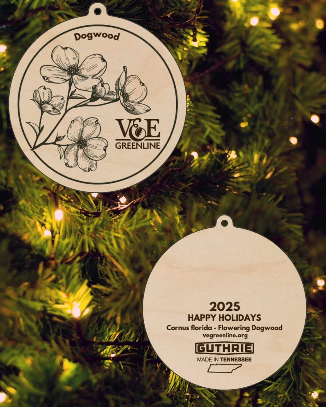 🎄 Celebrate the Holidays with the V&amp;E Greenline! Deck your halls and support your neighborhood trail this season &mdash;

✨ Order a beautiful Fraser Fir wreath ($40, sourced from Urban Earth Memphis) by Nov. 30 for pickup on Dec. 7 (2&ndash;4 PM