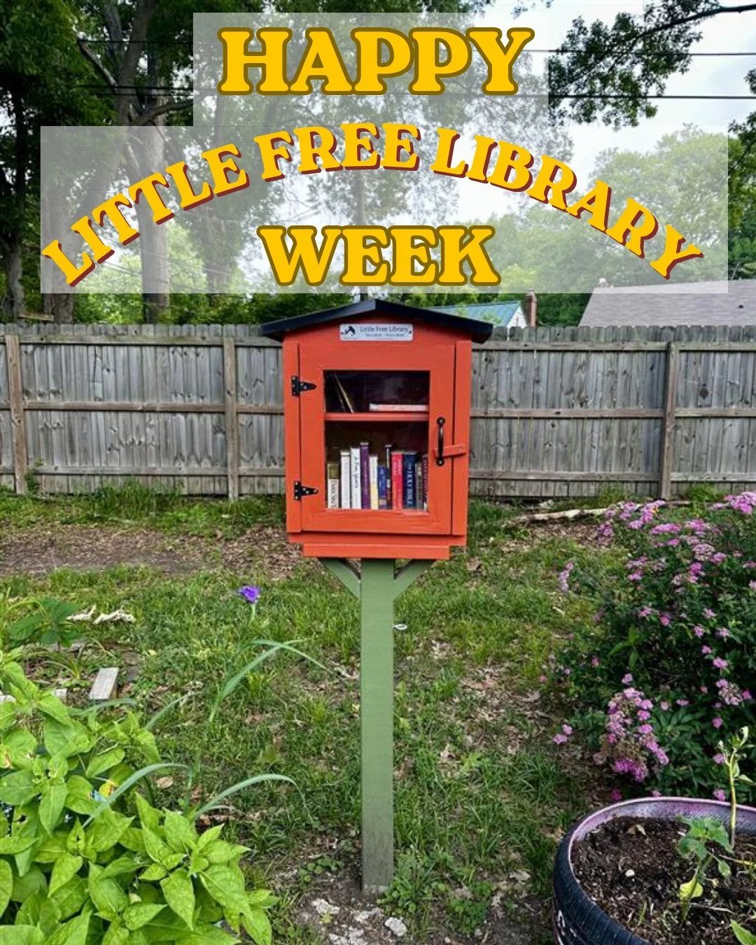 It's "Little Free Library Week" 📖 
Check out this year's #LFL Bingo Card to celebrate Little Free Library Week by playing BINGO! Get out and explore the book-sharing boxes in our neighborhood while connecting with our community.

Want to w