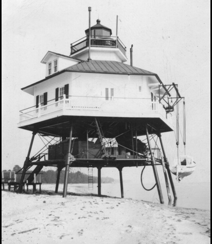 View of the lighthouse from the beach