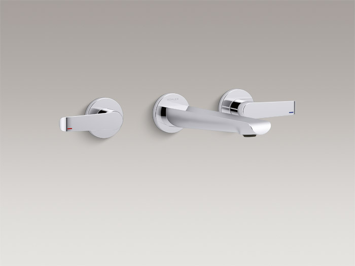 Wall-mount two-handle bathroom sink faucet trim K-97359T-4
