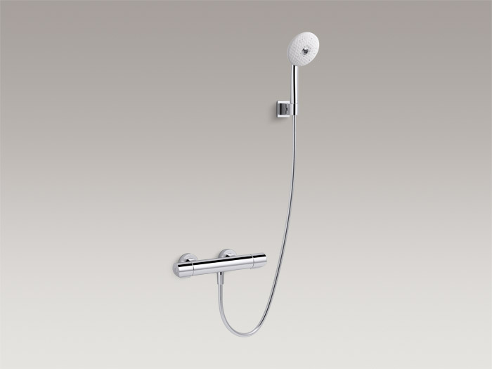 Exposed two-handle shower faucet with handshower, includes all components K-97384T-9