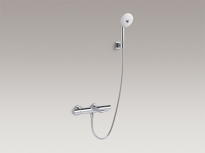 Exposed two-handle bath/shower faucet with handshower, includes all components K-97386T-9