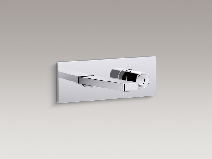 Wall-mount single-handle bathroom sink faucet with pure handle K-73061T-7