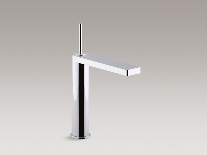 Tall single-handle bathroom sink faucet with joystick handle K-73053-4 Without drain K-73053-4ND S pecs and Details