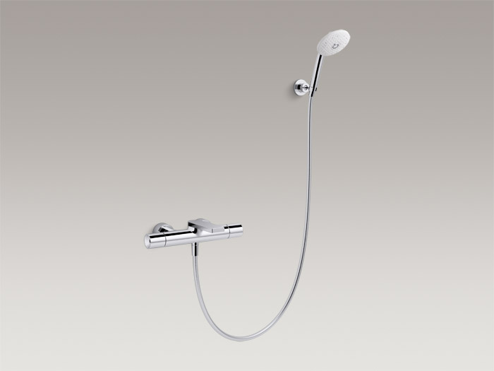Exposed two-handle bath/shower faucet with handshower, includes all components K-73110T-7