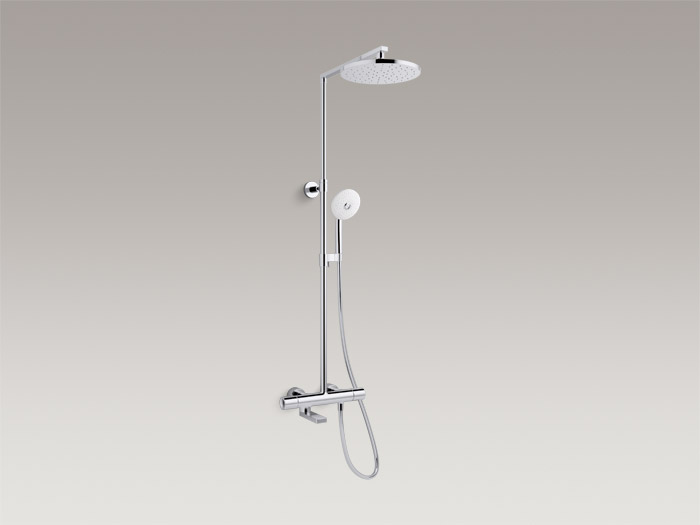 Thermostatic bath/shower column, includes all components K73111T-7