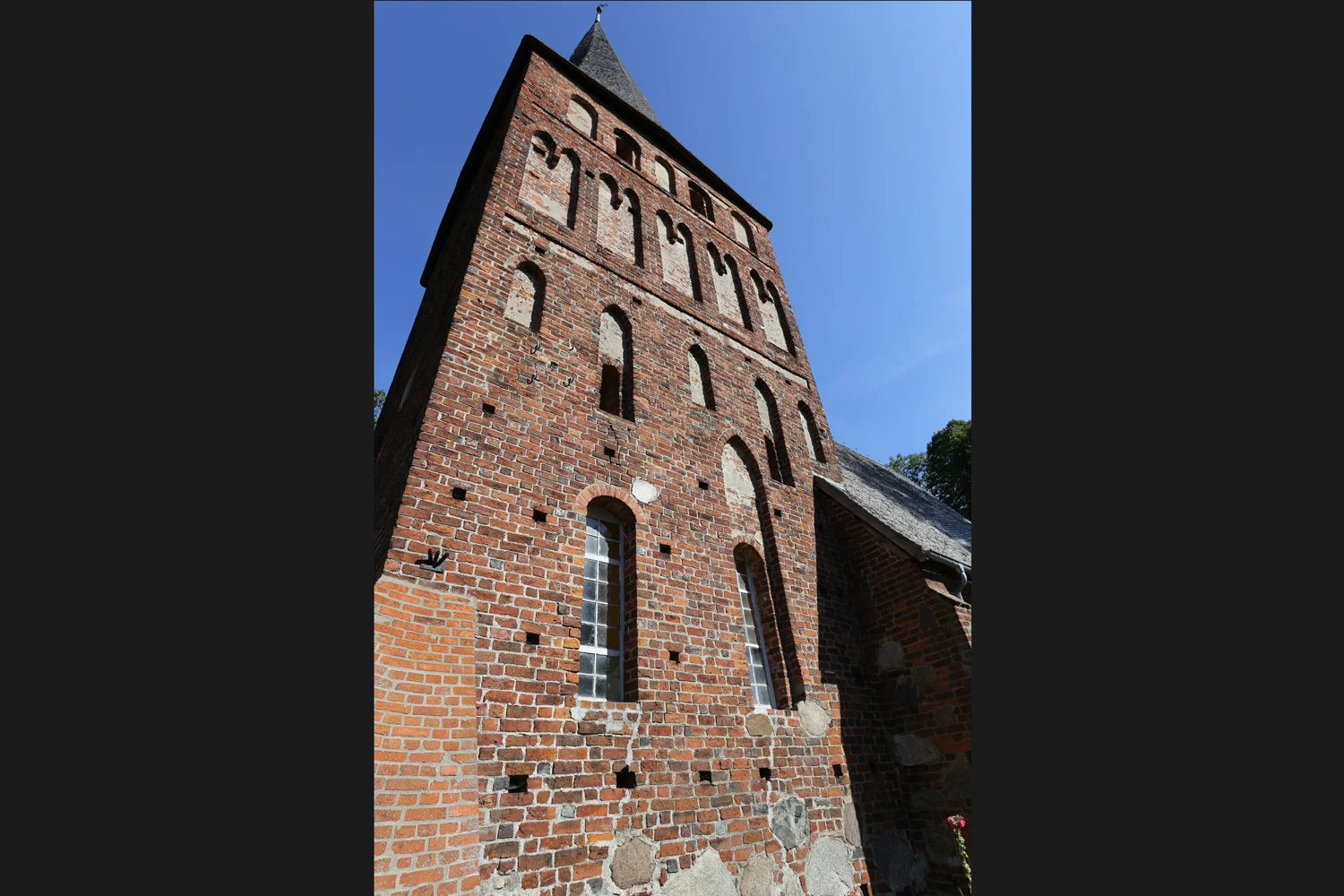  The 15th-century church tower where the ceremony will take place. 