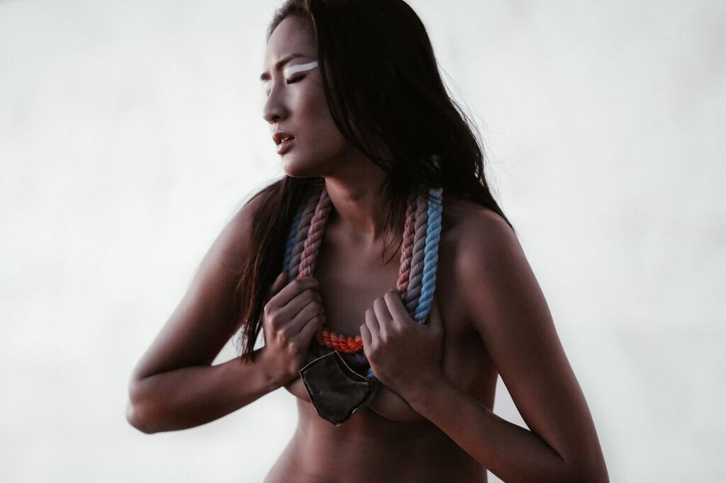 BJ Jiyarom represented by Kathy Muller Agency photogrpahed by Samantah Feyen on location in Honolulu, Hawai'i