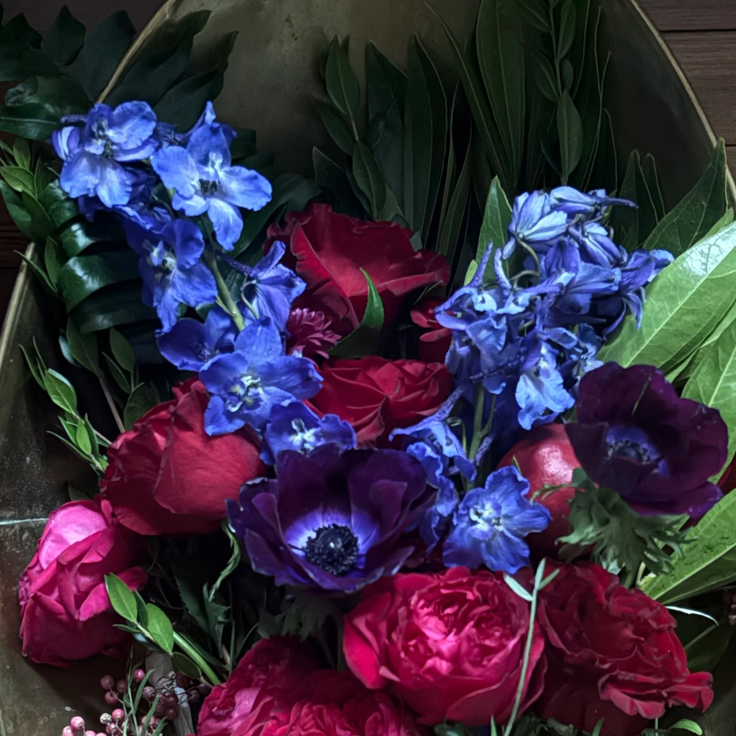 Vibrant, Jewel-Tone Bouquet