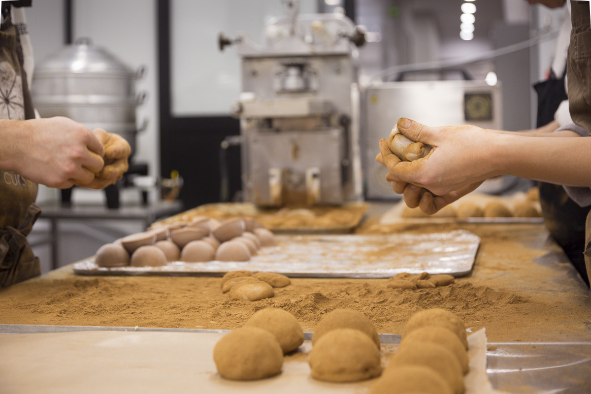 Mochis elaborats un a un de manera manual