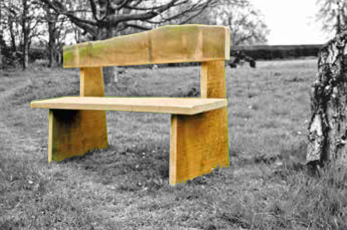 Bovingdon rustic oak bench by RoughStuff