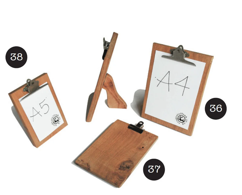 {36} A4 menu free standing {37} A4 menu board {38} A5 menu free standing