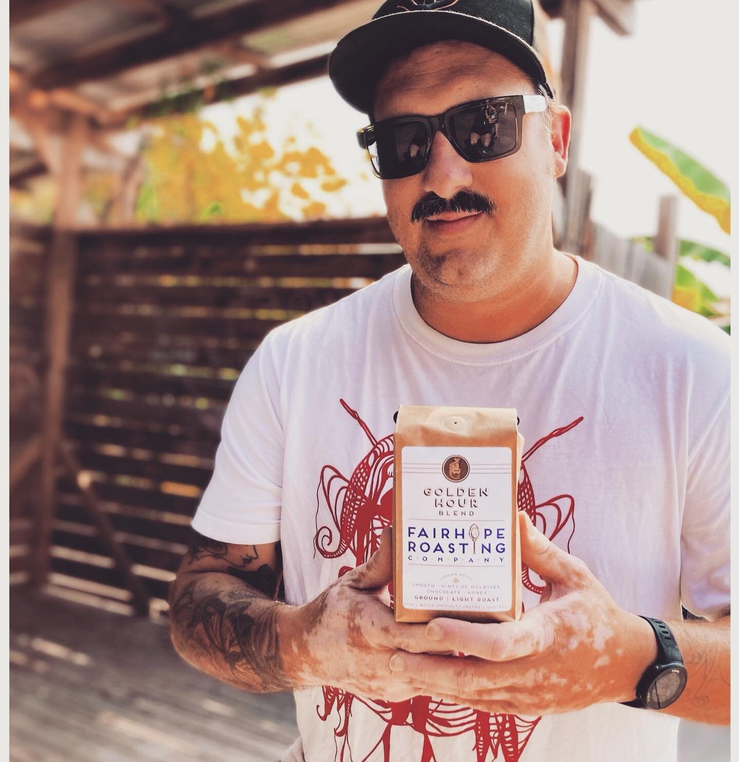 Golden hour is a reminder that the secret to happiness is finding joy in the little things, and life is there to be lived. This is a 3 bean blend of Honduran, Colombian, and Guatemala. #coffee #fairhope #goldenhour #centerstage #roastingcoffee