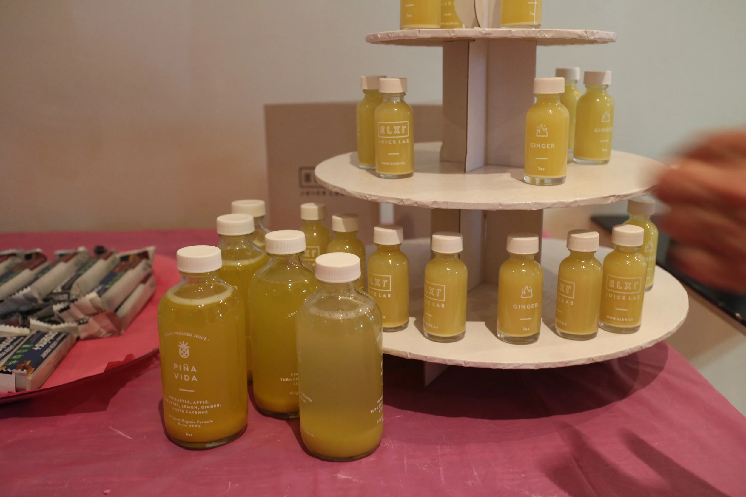 Cold-pressed juice and boosters from ELXR Juice Lab