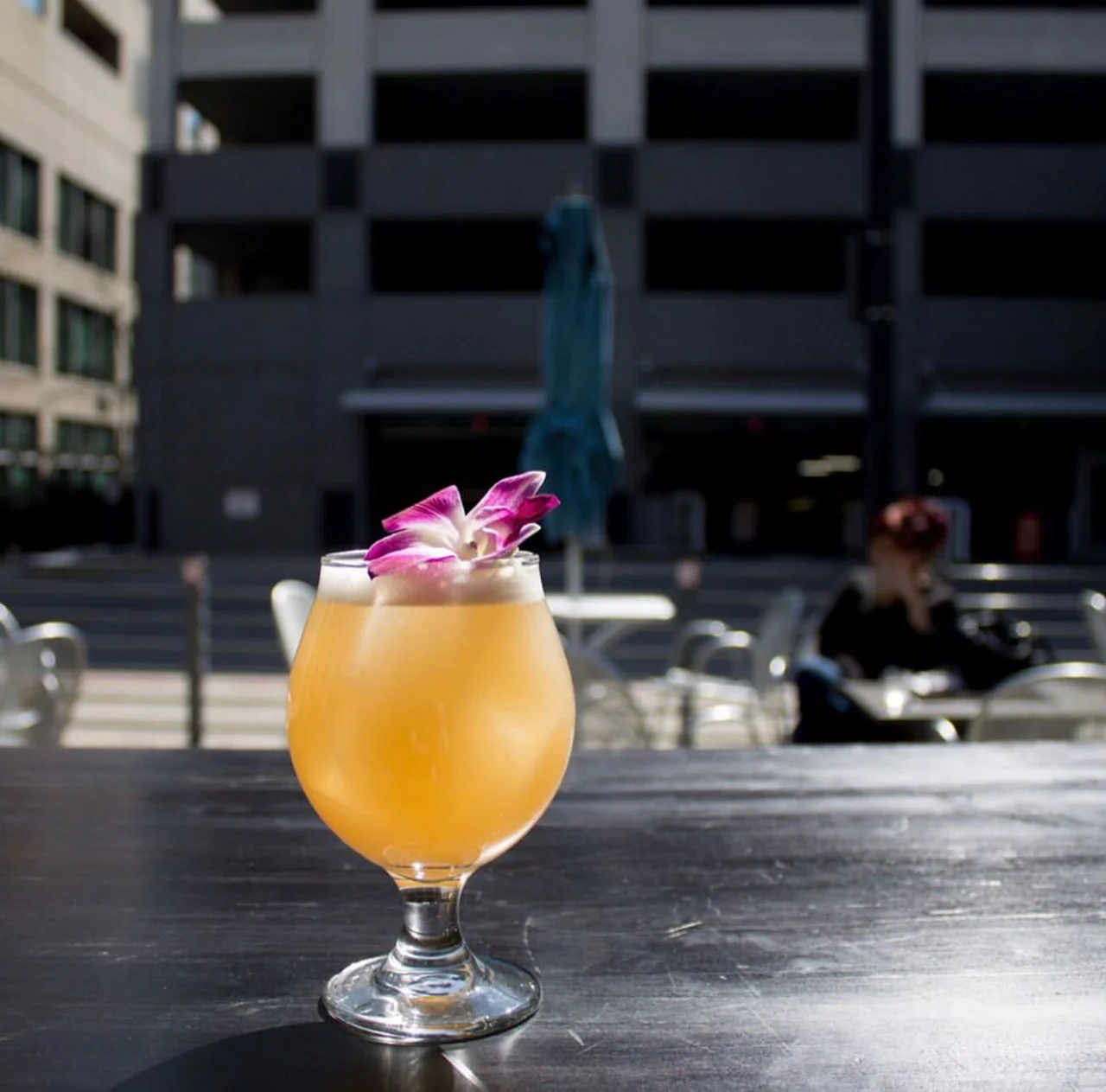 Lei Low: Gin, Lime, Oleo Saccaraum Syrup, Grapefruit and Lei Effect beer by Proper Brewery