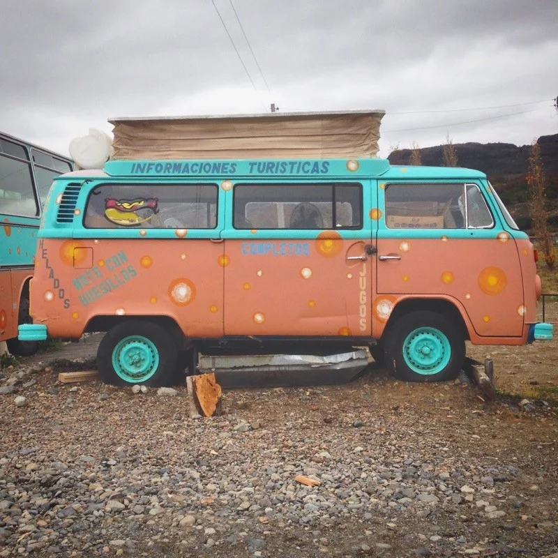 This was a shot we took on our South American trip - it was a 'completo' food truck which is the Chilean version of our hot dog, but they know how to dress it up with all the fixin's!