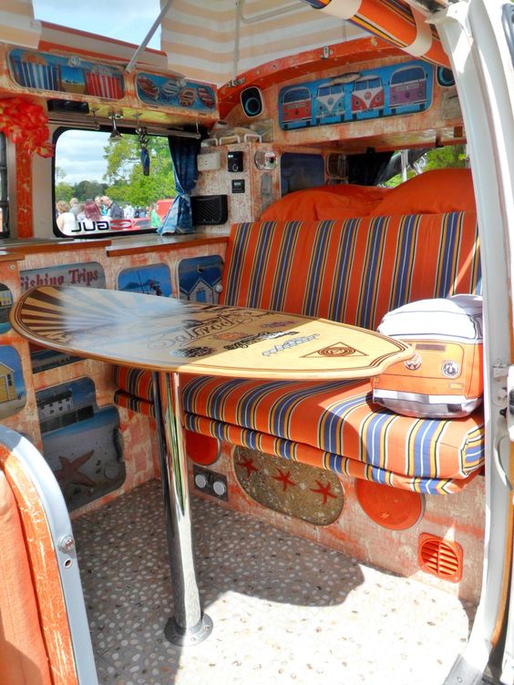Why not have a surfboard as a table?
