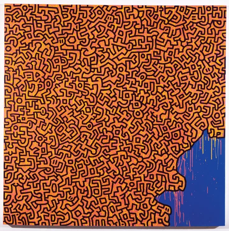 Keith Haring、Brazil、希少画集画、新品額装付 Brazil by Keith Haring (1989) — Anna Goudis - Favorite Art