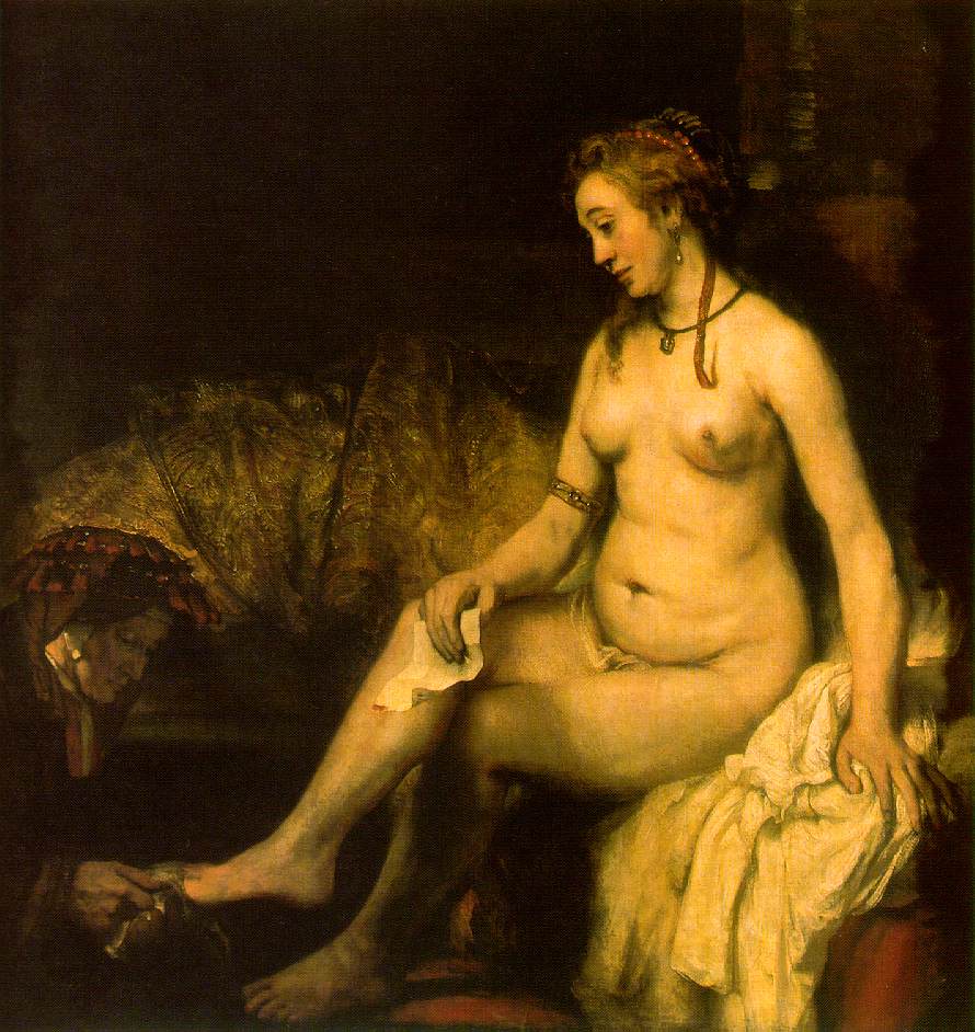 Bathsheba at Her Bath by Rembrandt (1654)