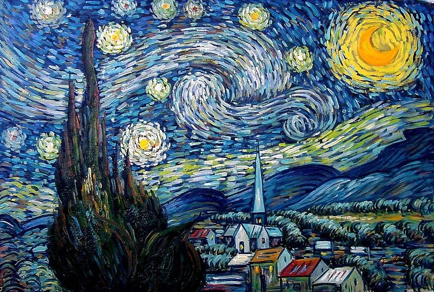 The Starry Night by Vincent van Gogh (1889)