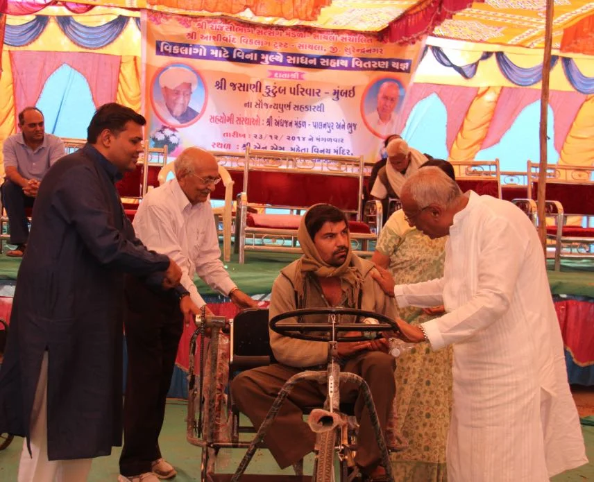 Waav district: Ashirvad support camp for the disabled