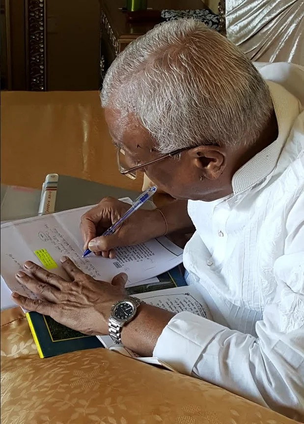 Bhaishree Writing.jpg
