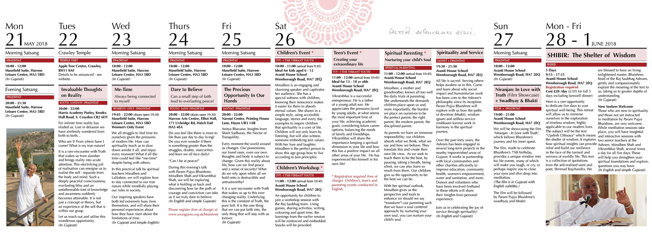Dharmayatra leaflet timetable.jpg