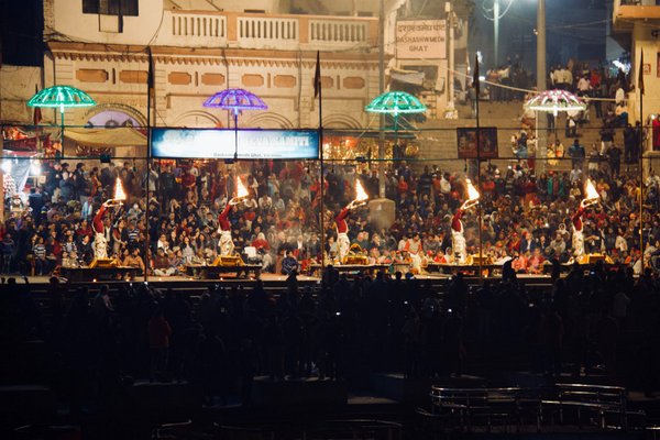 View of Aarti from the boat