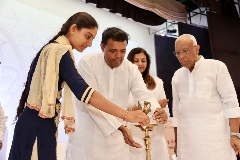 LMV College - Unveiling of Babasaheb Ambedkar Open University Study Centre