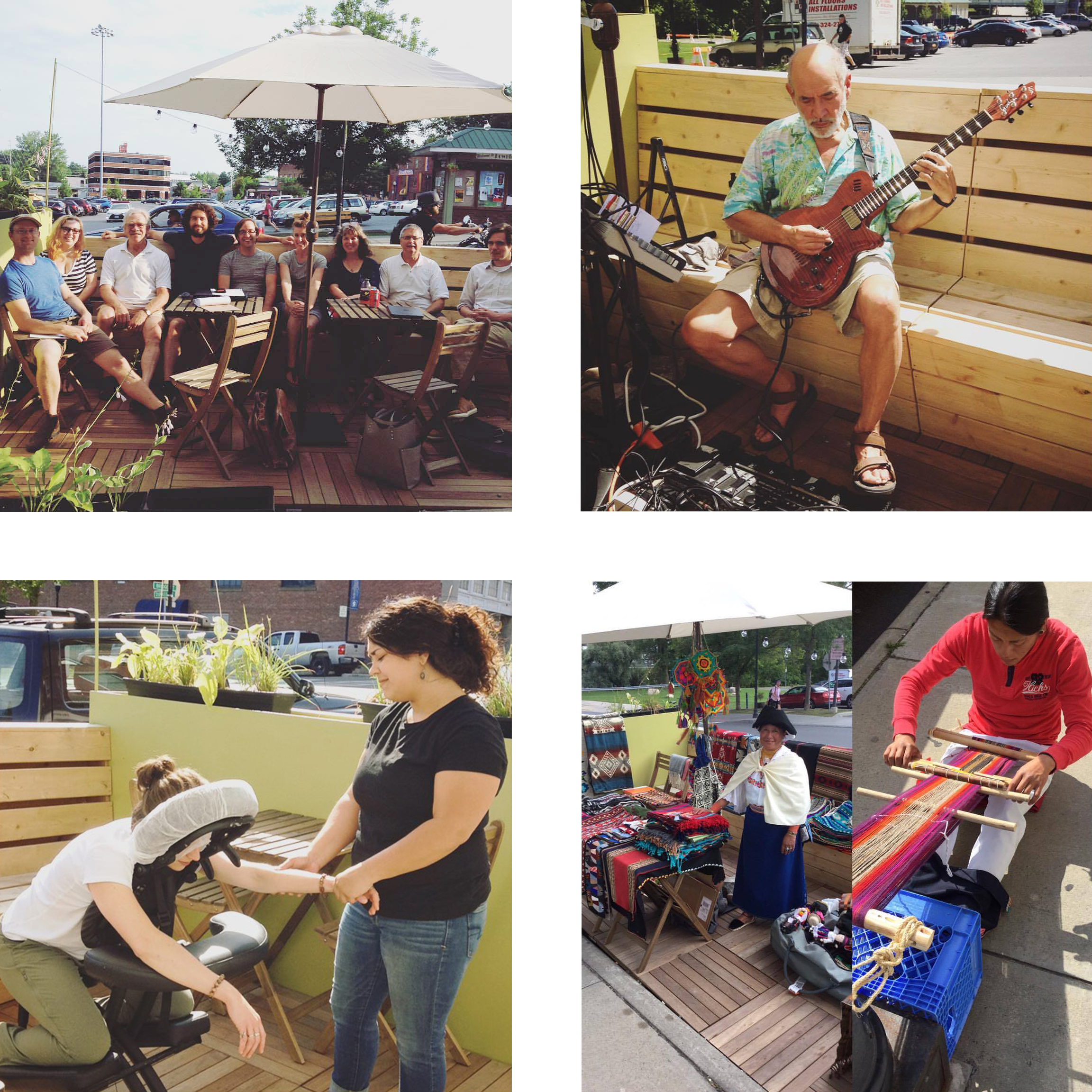 The NCFC Parklet is host to a variety of events and activities! Envisioned as a pilot project, we hope to see more parklets installed in Plattsburgh in the near future.