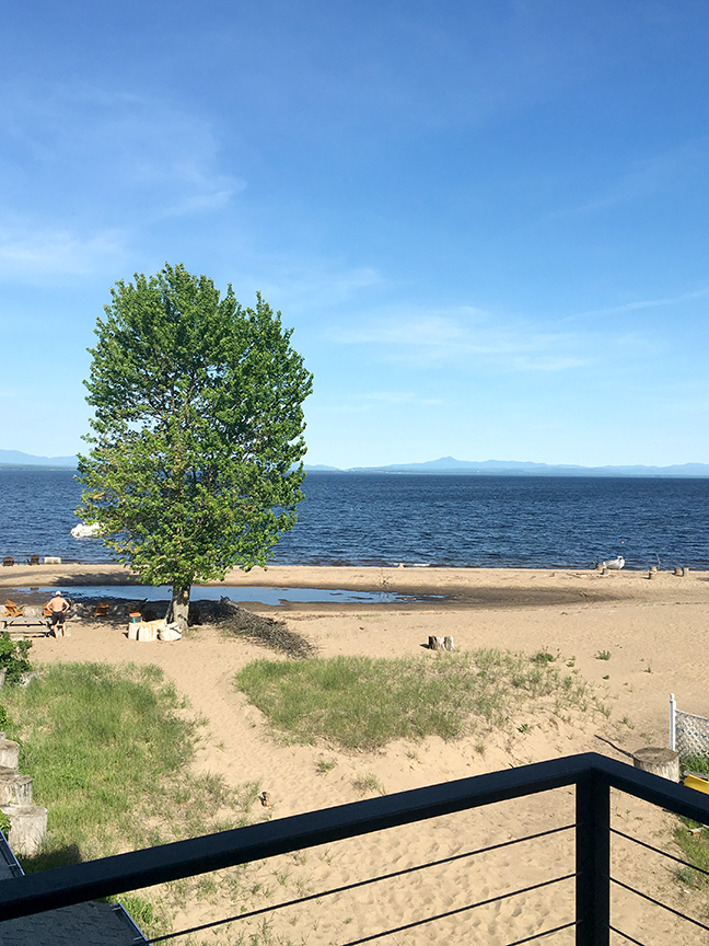 The balcony view.