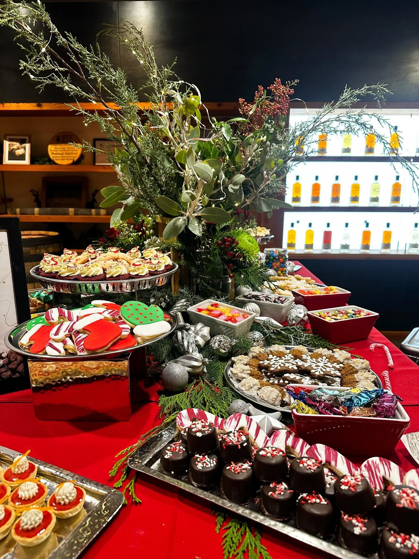 Holiday party season is here! We loved creating this overflowing dessert buffet for a Seattle Executives Association party at @westlandseattle. Rentals from @pedersenseventrentals
