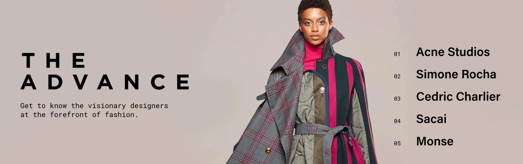 Emerging Designers featuring plaid, striped trench coat and more 2018 trends from Monse, Sacai, Charlier, Rocha and Acne at saks.com
