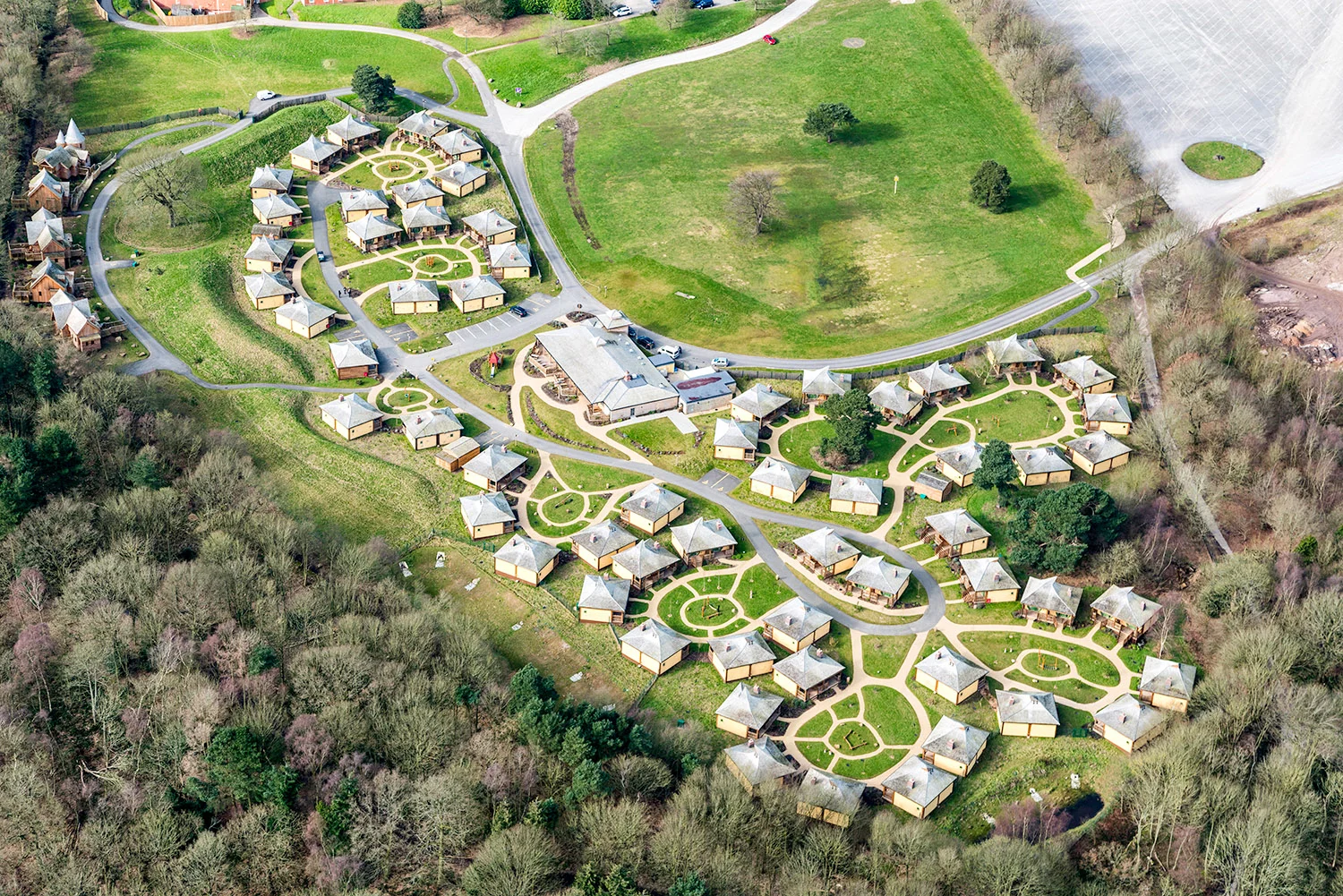 Alton Towers by aerial photographer Joas Souza